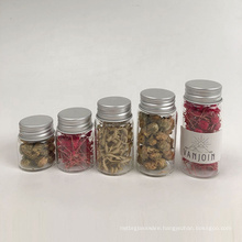 25ml 30ml 35ml 40ml 45ml 50ml Mini Round Storage Jar Borosilicate Glass Containers for Food Tea Saffron Spice Salt Pepper